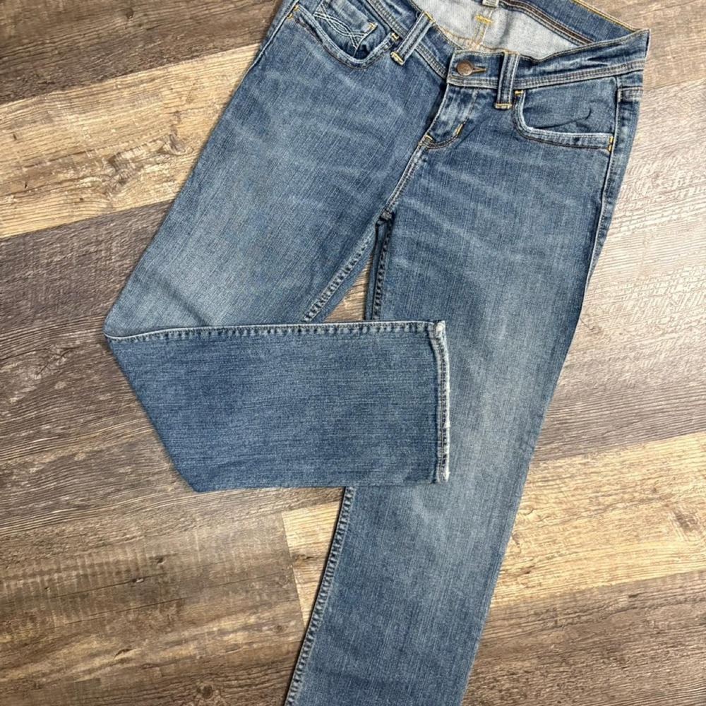 Y2K Abercrombie & Fitch Women's Low Rise Bootcut Jeans Size 0 Medium Wash